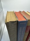 Lot Of 6 Vintage Antique Books- Library Staging - Props Decor