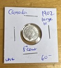 1902 Large H Canada Silver 5 Cents - Edward Vii - Nice Details