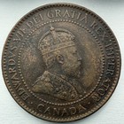 1904 Canadian Bronze Large Cent Vf Details Nice Coin King Edward Iv