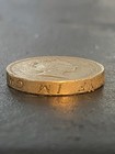 1985 Queen Elizabeth Ii 1   Coin Leek Upside Down Edge Error  Wysiwyg 016
