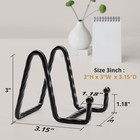 Picture Stands For Display 3 Pack 3 Inch Plate Stands For Display - Black Metal