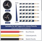 Electric Pencil Sharpener 6-12mm No 2 colored Pencils  Super Sharp fast