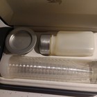Vintage Metal And Plastic Portable Communion Set In Travel Case As Seen