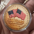 America 250th Anniversary Commemorative Challenge Coin Patriotic Gift Rec 1 Coin
