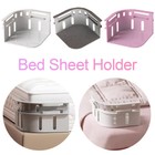 4pcs Bed Sheet Holder With Lock Strips Heavy Duty Bed Sheet Corner Fastener Keep