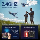F4u Corsair 500mm Brushless Rc Plane 4ch 3 Modes  3 Batteries  6-axis Gyro  Rtf