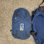 Mei Duffle Bag Hiking Backpack Made In Usa Navy Blue Black Rare Zip Vintage Vtg