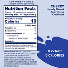Sugar Free Syrup  Cherry Cola Flavor  Fruit Flavored Water Enhancer  Drink Mix F