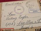 1946 Post Ww2 Wwii German Registered Letter Cover Envelope W Military Censor