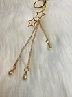 Star Tassels Bag Charm Keychain Key Fob Pearl Dangle Charm New Handmade