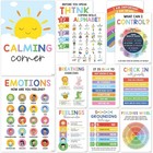 12 Pieces Calming Corner Posters  Feelings Chart For Kids calm Down Corner