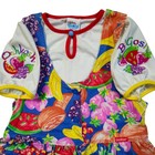 Vintage Oshkosh Bgosh Fruit Overall Short Set With Top Rare Htf Size 6