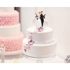 Bride And Groom Cake Topper - Figurine Wedding And Engagement Party Decor 3x6x3 