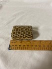 Vintage Persian Marquetry Khatam Kari 2  Trinket Box Inlaid On Inside And Bottom