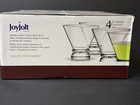 Afina Joyjolt Barware Set Of 4 Cocktail Glasses 8oz Stemless Martini Glasses New