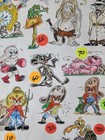 Original Vintage Shop Used Terrys Tattoo Glasgow Tattoo Flash Sheet Hand Color 1