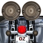 Blinker Lens Smoke Harley Touring Pancake Road King Glide Electra Turn Signal Fl