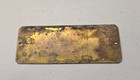 Antique Koken Barber Chair Pedestal Hydraulic Brass Id Plate Tag Badge