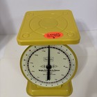 Vintage Yellow Sears 25 Pound Capacity Metal Scale 1906 Model Usa