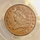 1828 Half Cent - Pcgs Au-53   12 Stars Variety   - Very Pretty  Au  Coin