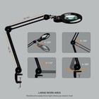 Bifocals Magnifying Desk Lamp With Clamp  5 Diopter With 20 Diopter  6 Inch D   