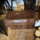 Singer No  15-30 Treadle Sewing Machine With Cabinet Table Antique 