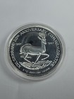 1987 5 Oz Krugerrand 20th Anniversary Commemorative 999 Silver Round Coin