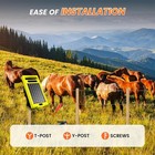 0 32 Joule 20-mile Solar Electric Fence Charger Day night Mode For Livestock