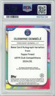 2024-25 Topps Finest Ousmane Dembele Auto Gold Wave  50  ba-ou Psa 10 Psg