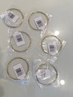 Lot Of 6 Darice 3  Metal Hoop Rings Macrame Rings Dream Catcher Crafts  gr202 
