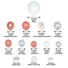 128 Dusty Rose White Clear Garland Arch Party Decorations Kit Events Decorations