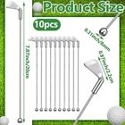 10 Pcs Metal Golf Cocktail Stirrers Swizzle Stir Sticks 7 87 Inch Reusable Dr   