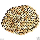100 1 4 x1 8  Small Wooden Circle Beads W  Hole Craft Disc Hard Wood Jewelry Usa