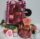 Bath   Body Works Covered In Roses 9pc Set  Bbw Gift Bag With Pocketbac Holder