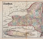 1875 Map  New York  Original  24x18  Long Island - Counties - Railroads