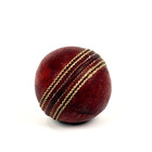 Vintage Red Leather Cricket Ball 3  Traditional Stitching Memorabilia