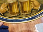 C1940s Jacob Ruppert Beer Ale Tray hands Holding Mugs Of Beer