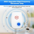 Ultrasonic Pest Repellent 10 Pack  Electronic Plug-in For Rodents  White