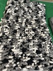 New Knitted Throw  Quilt soft Afghan 45    By 72   gray black And White Blanket