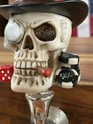 Poker Playing Skull Beer Tap Handle Kegerator Resin Zombie