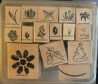 Vintage Lot Of Stampin Up Rubber Stamps From 1999-2005 60  Stamps In Total - B2