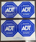 Adt Security Window door Stickers Decals   6x2   Approx 12 Individual Decals  