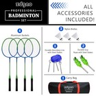 Badminton Sets For Backyard  Portable Badminton Net With Tension Blue green