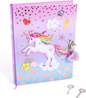 Unicorn Secret Diary With Lock 7  Journal Notebook For Kids - 300 Lined Pages
