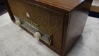 1957 Vintage Motorola Volumatic 57w Am  Tube Table Radio Beautiful Wood Cabinet