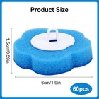 60 Pcs Disposable Toilet Brush Replacement 3-layer Cleaning Three For Bathroom