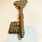 Vintage 12  Cast Iron Skeleton Key Gothic Halloween Decor Heavy Rustic Antique