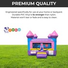 Commercial Inflatable Bounce House Rainbow Toddler Kids Jumper Castle No Blower
