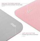 Pink   Gray - Non Slip Yoga Mat Pink 1 4    Thick Pilates Exercise Home Gym Pad