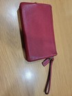 Coach Double Corner Zip Wristlet Wallet - Red
